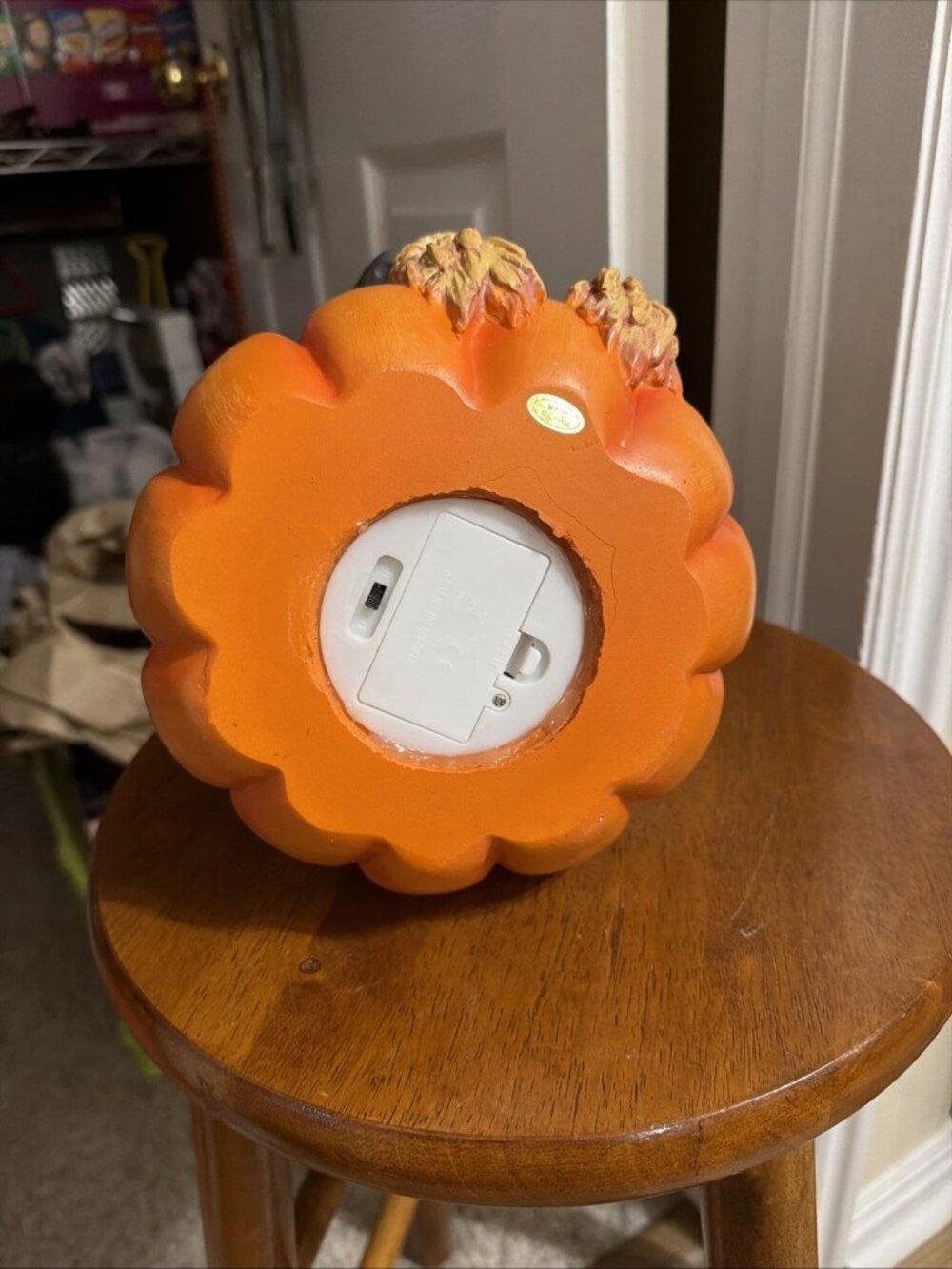 HALLOWS EVE Pumpkin Scarecrow Decor - Lights-Up - NIB - Picture 4 of 5